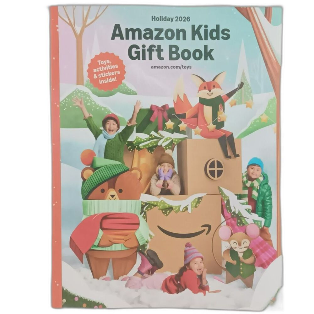 Amazon Kids Gift Book Holiday 2026 Christmas Toy Catalog Stickers Activities NEW